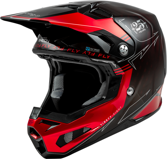 FLY 2024 FORMULA S LEGACY YOUTH HELMET - RED CARBON/BLACK