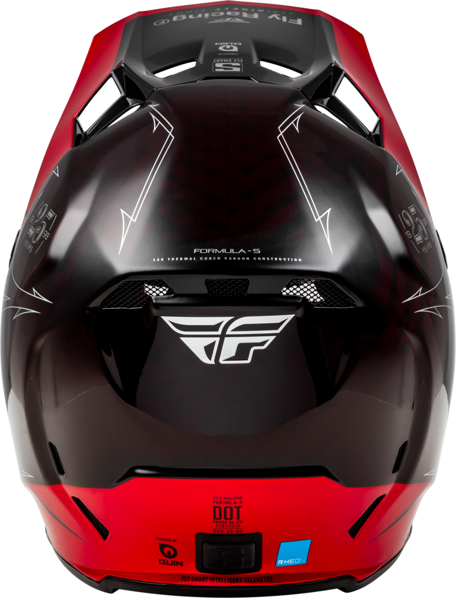 FLY 2024 FORMULA S LEGACY HELMET - RED CARBON/BLACK