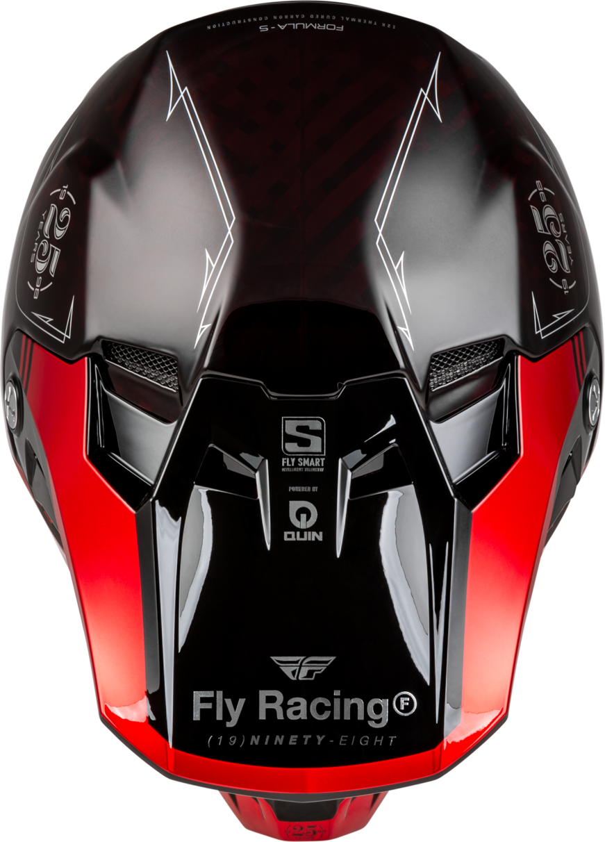 FLY 2024 FORMULA S LEGACY HELMET - RED CARBON/BLACK