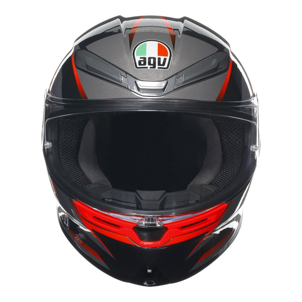 AGV K6 S SLASHCUT HELMET - BLACK/RED