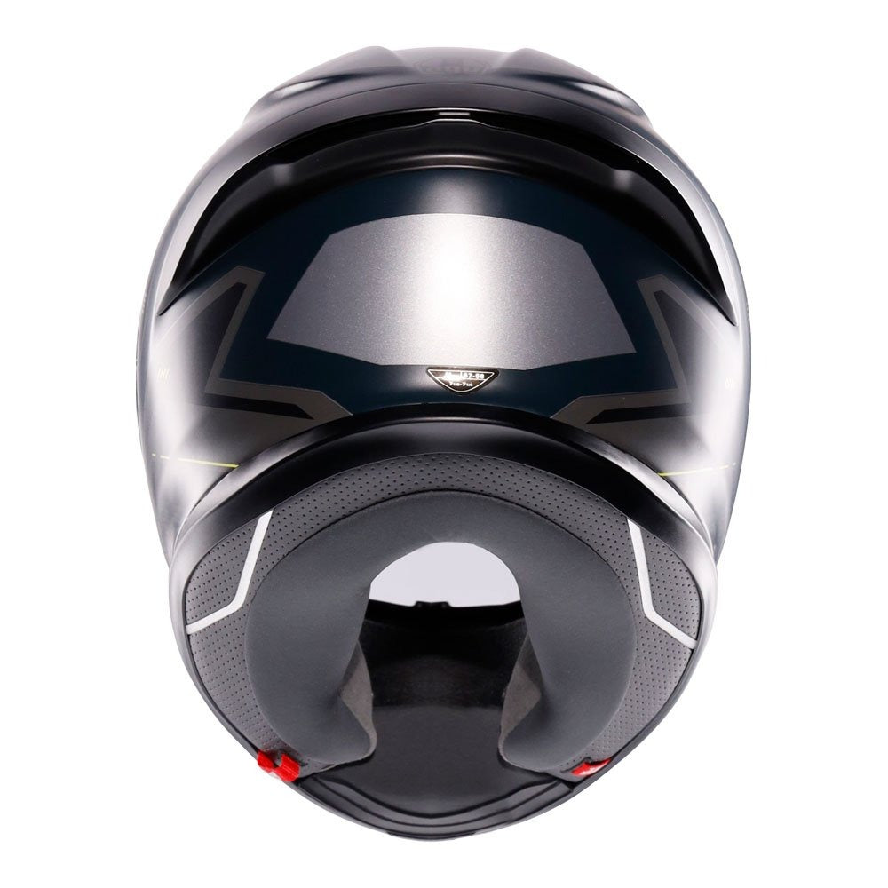 AGV K6 S ENHANCE HELMET - MATT GREY/YELLOW FLURO