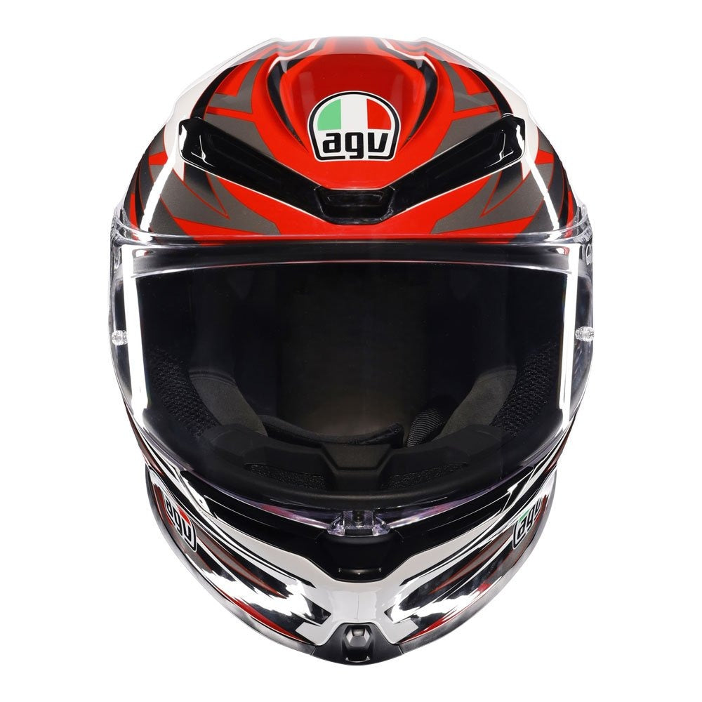 AGV K6 S REVEAL HELMET - WHITE/RED/GREY