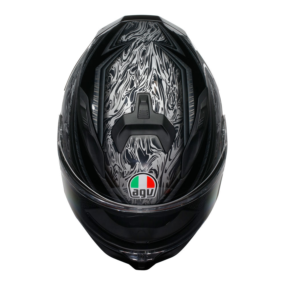 AGV K7 DAMASCUS HELMET - BLACK / SILVER