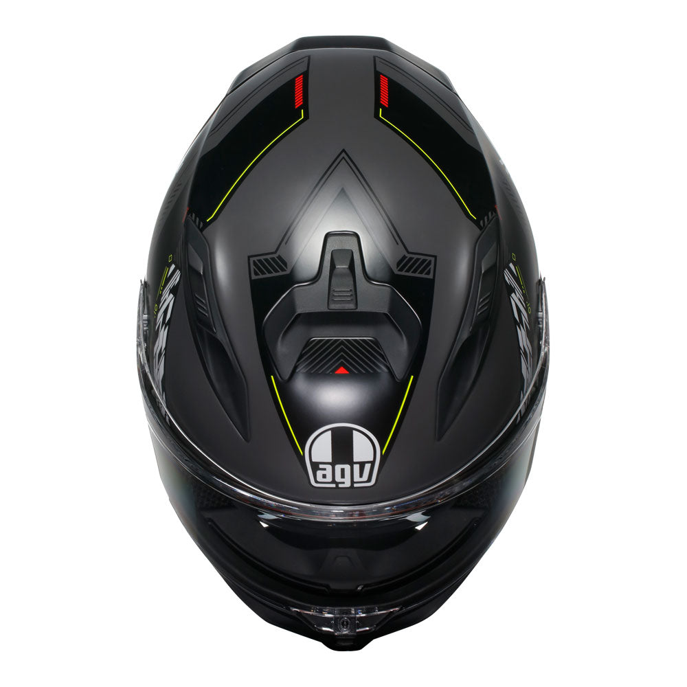 AGV K7 KYBER HELMET - MATT GREY / YELLOW FLUO