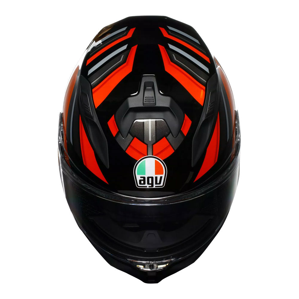 AGV K7 TAURAX HELMET - BLACK / RED