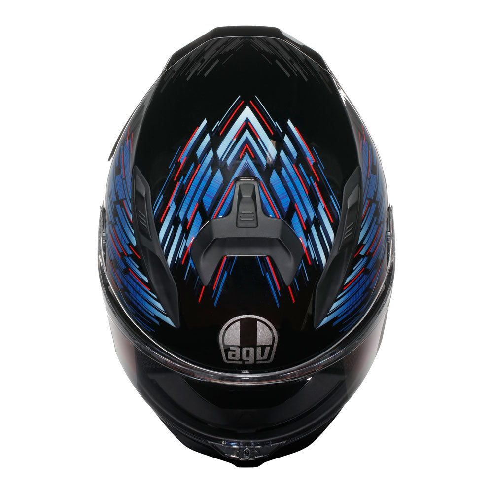 AGV K7 GENISYS HELMET - BLACK / BLUE / GREY