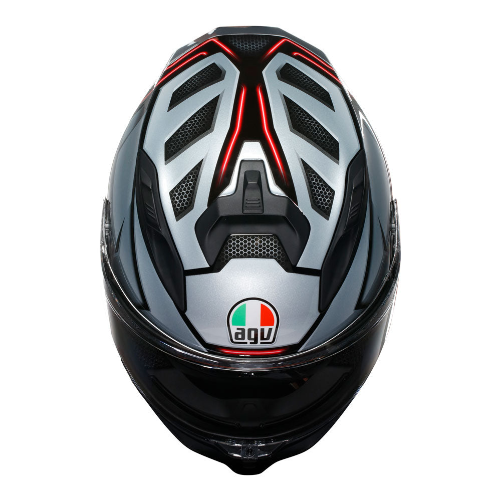 AGV K7 JAEGER HELMET - BLACK / SILVER
