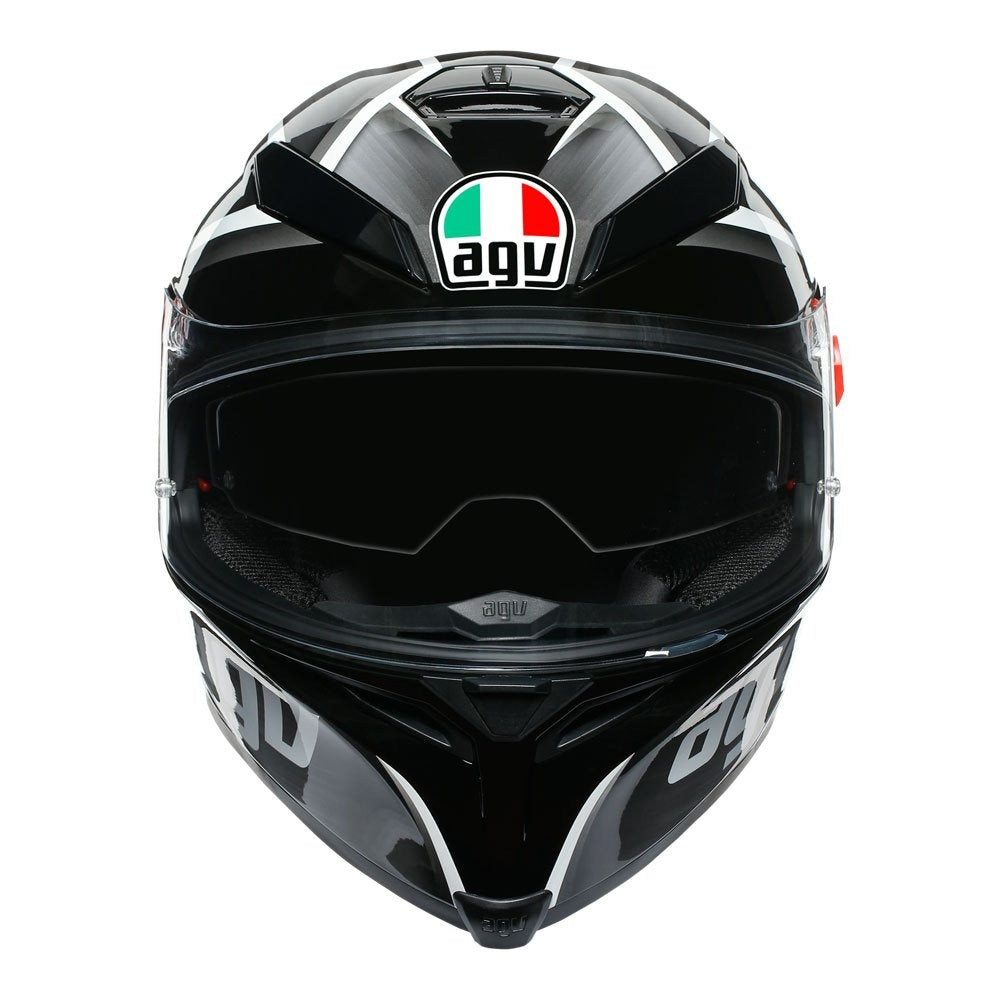 AGV K5 S TEMPEST HELMET - BLACK/SILVER