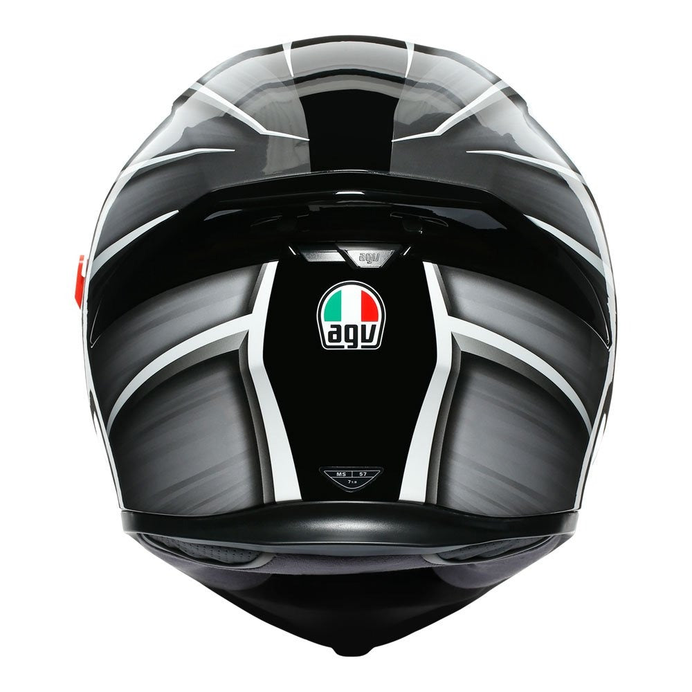 AGV K5 S TEMPEST HELMET - BLACK/SILVER