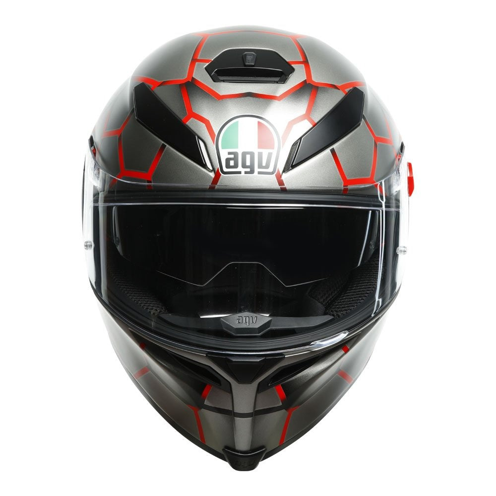 AGV K5 S VULCANUM HELMET - RED MULTI