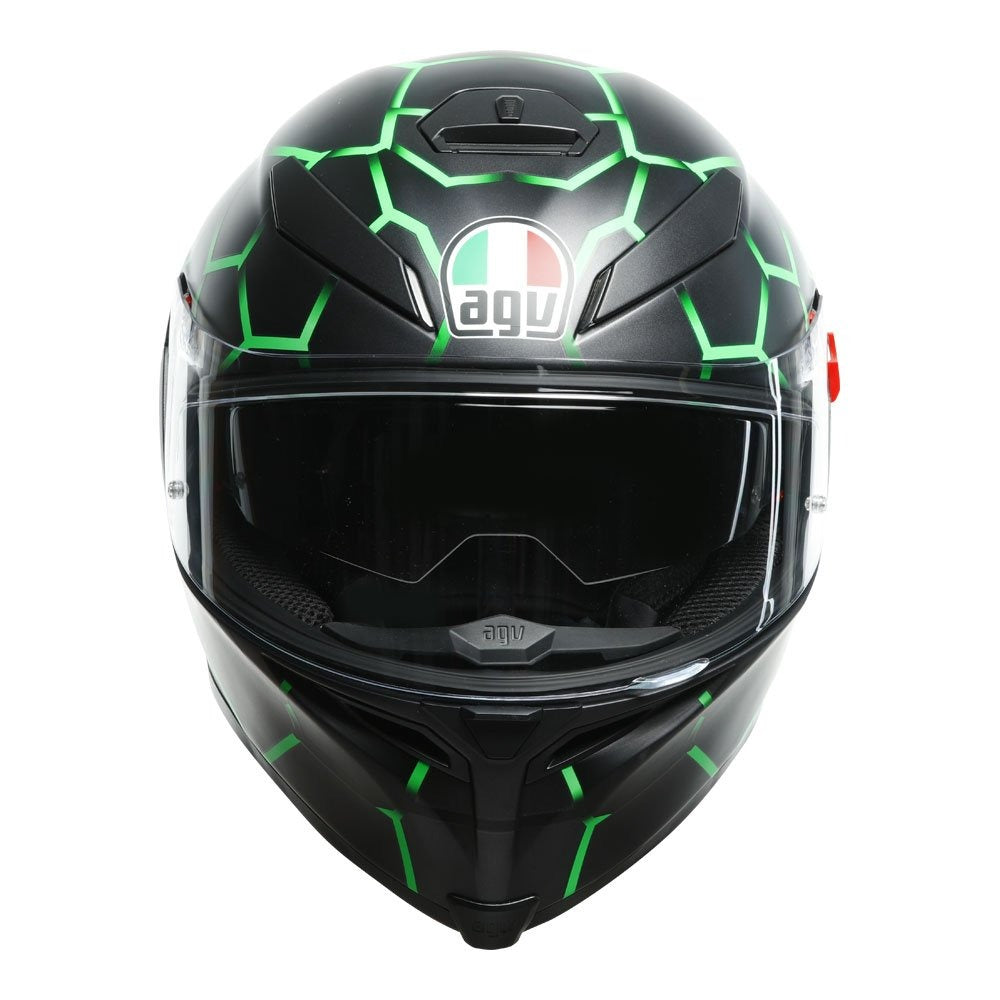 AGV K5 S VULCANUM HELMET - GREEN MULTI