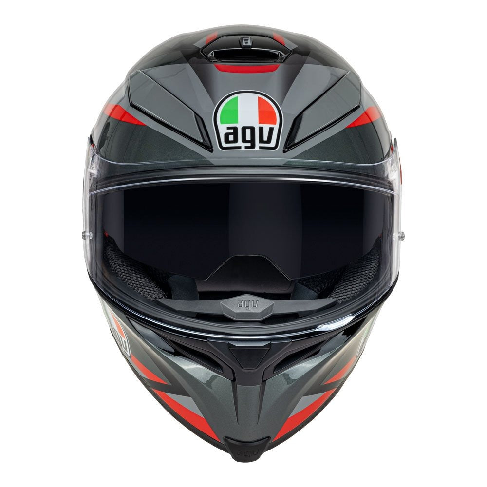 AGV K5 S PLASMA HELMET - GREY/BLACK/RED