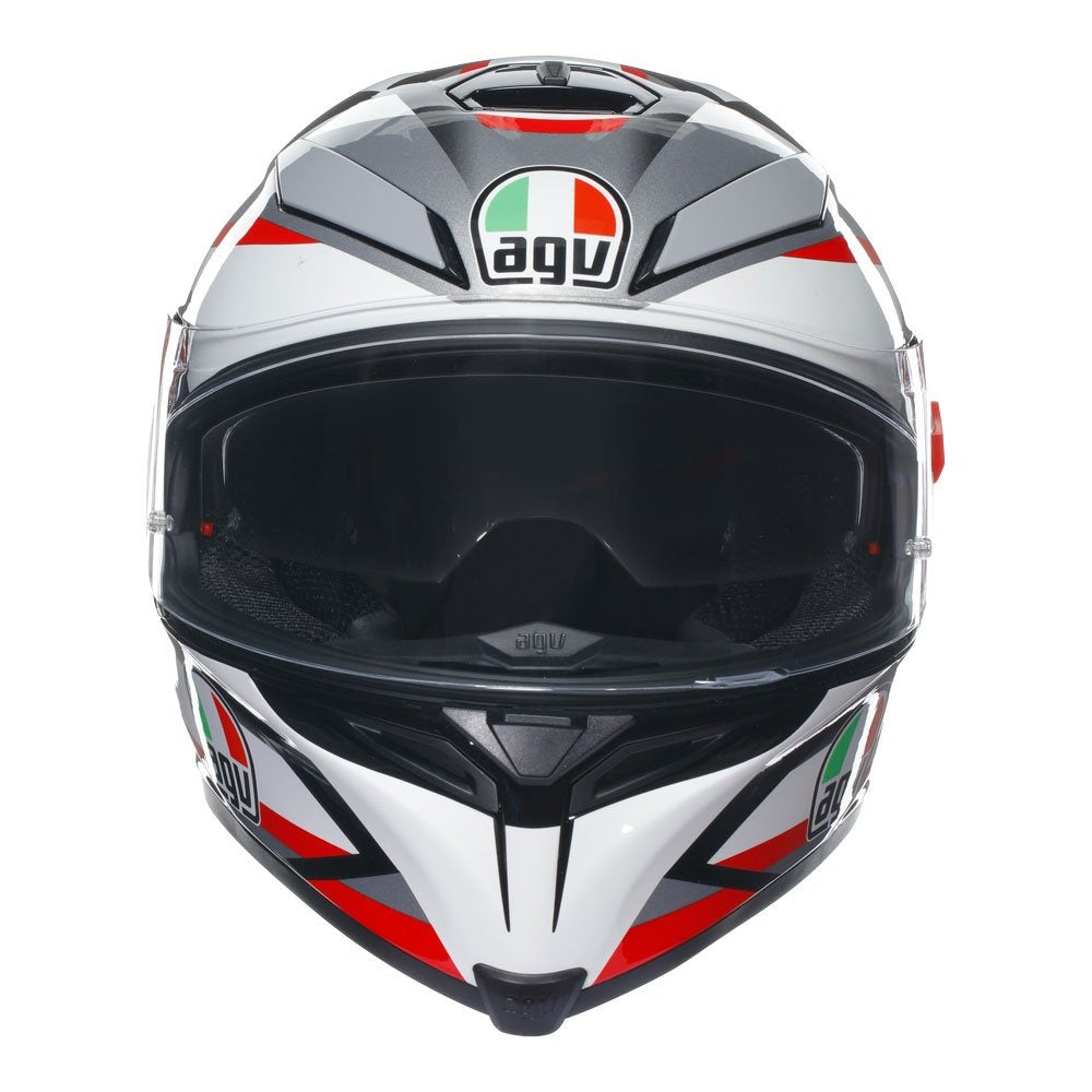 AGV K5 S PLASMA HELMET - WHITE/BLACK/RED