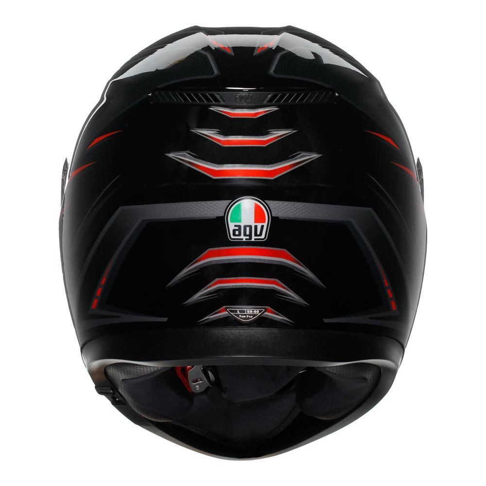 AGV K3 SYTH HELMET - BLACK/RED