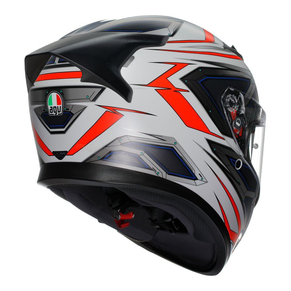 AGV K3 SPACE HELMET - MATT WHITE/RED FLUO