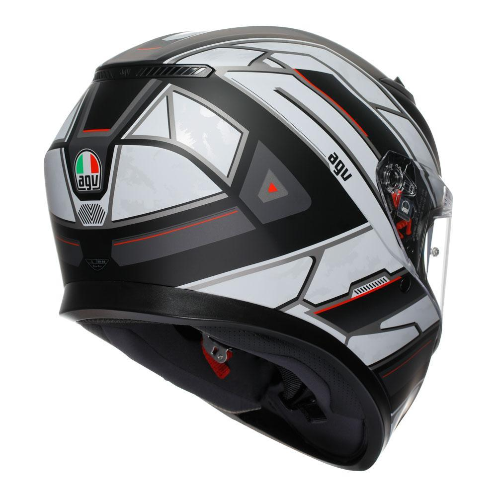 AGV K3 RIVIA HELMET - MATT BLACK/WHITE