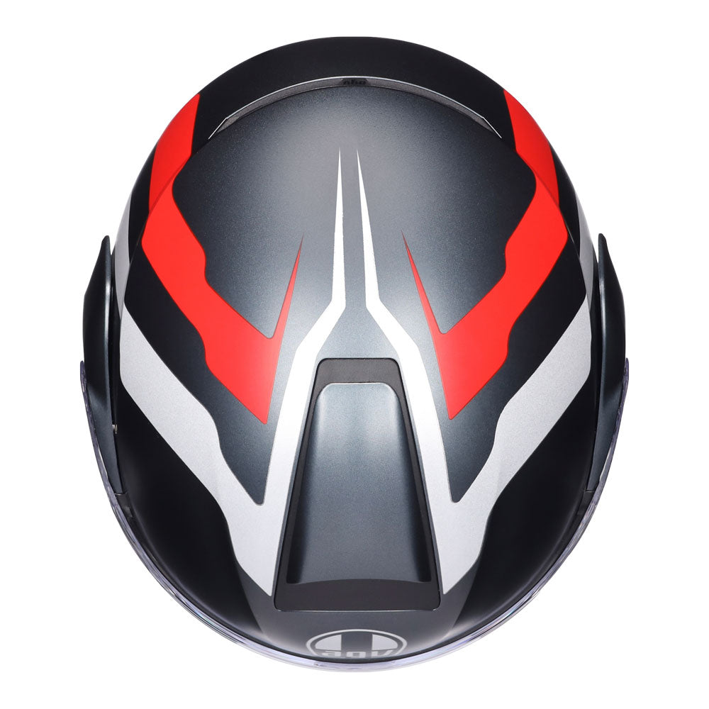 AGV STREETMODULAR RESIA HELMET - MATT GREY/SILVER/RED