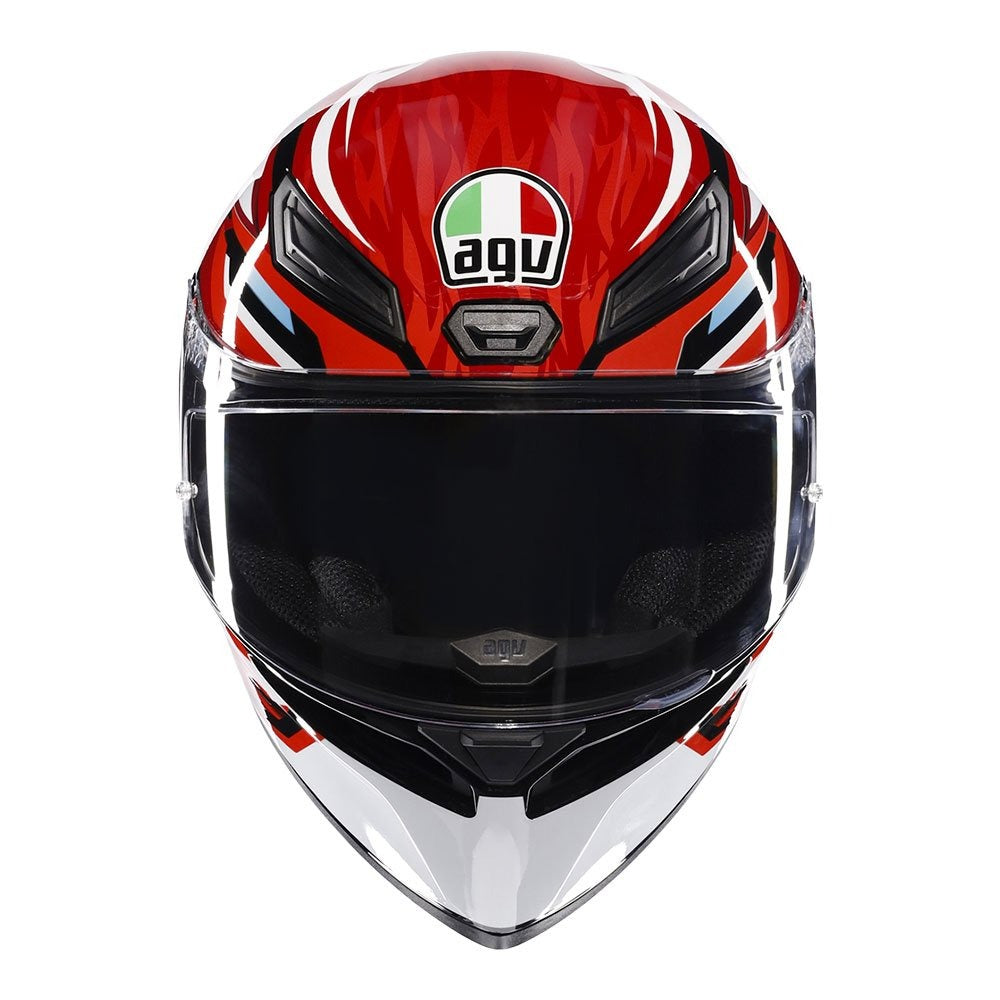 AGV K1 S LION HELMET - BLACK/RED/WHITE