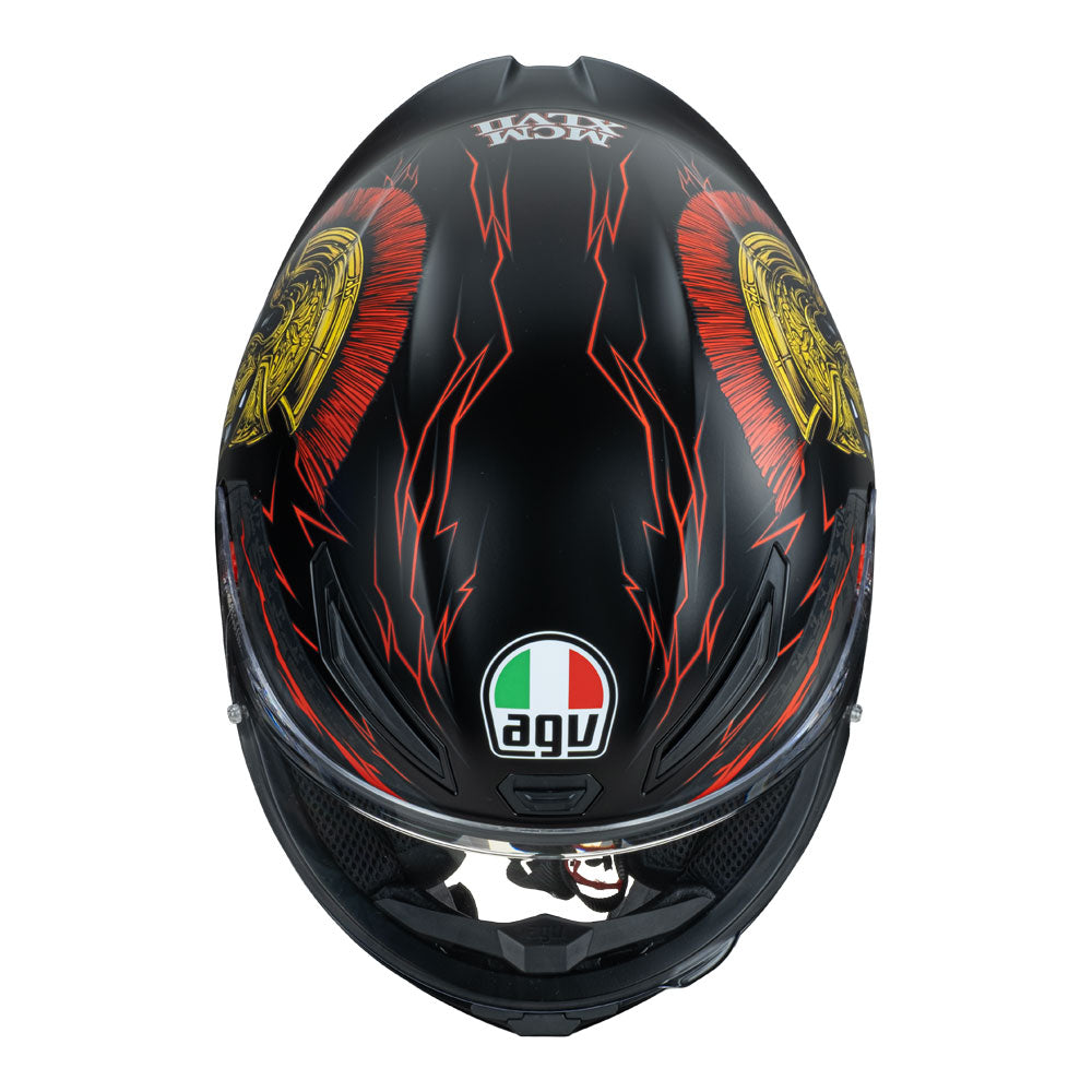 AGV K1 S GLADIATOR HELMET - MATTE BLACK/GOLD/RED LTD
