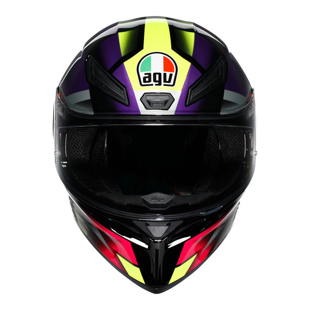 AGV K1 S FASTLAP HELMET - BLACK/PURPLE/PINK