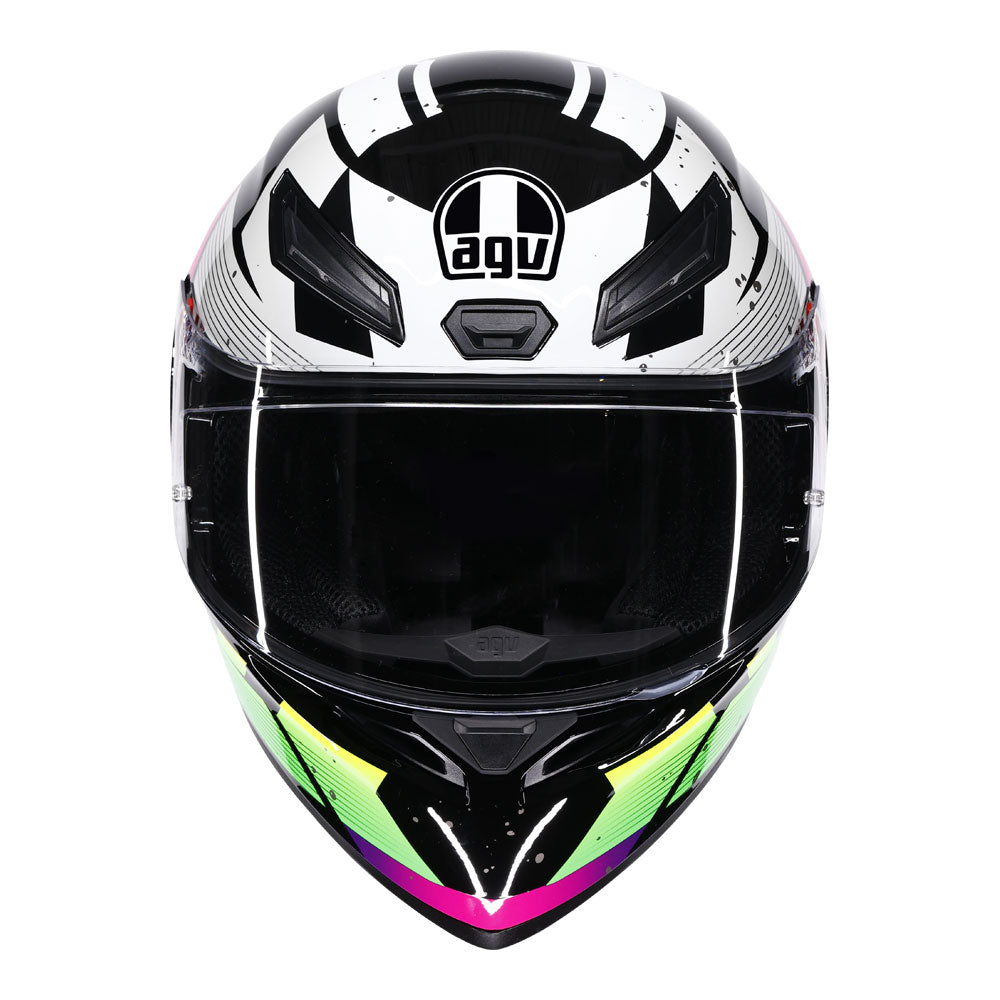 AGV K1 S PUNKPULSE HELMET - BLACK/PURPLE/LIME