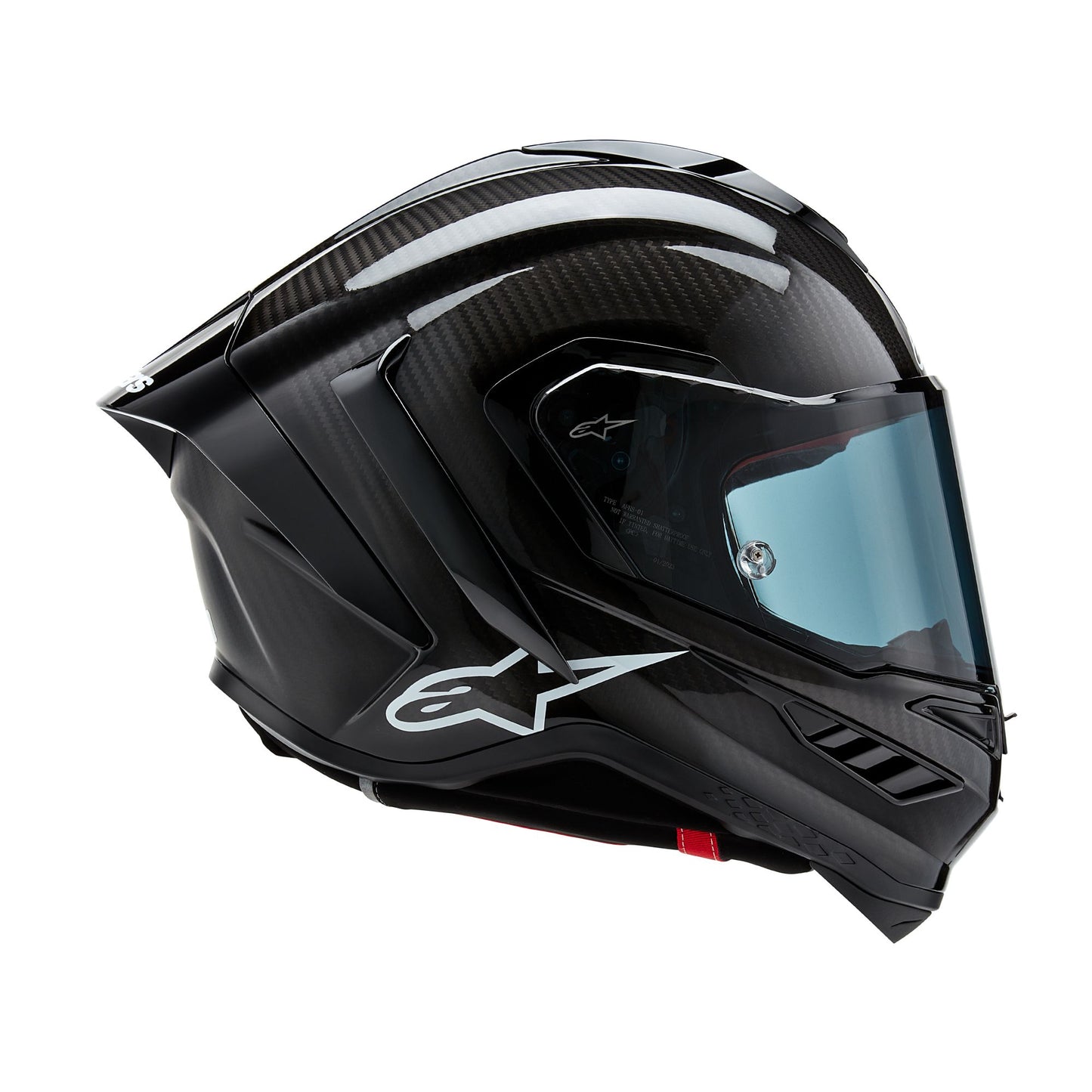 ALPINESTARS SUPERTECH R10 SOLID HELMET - BLACK CARBON MATTE & GLOSSY