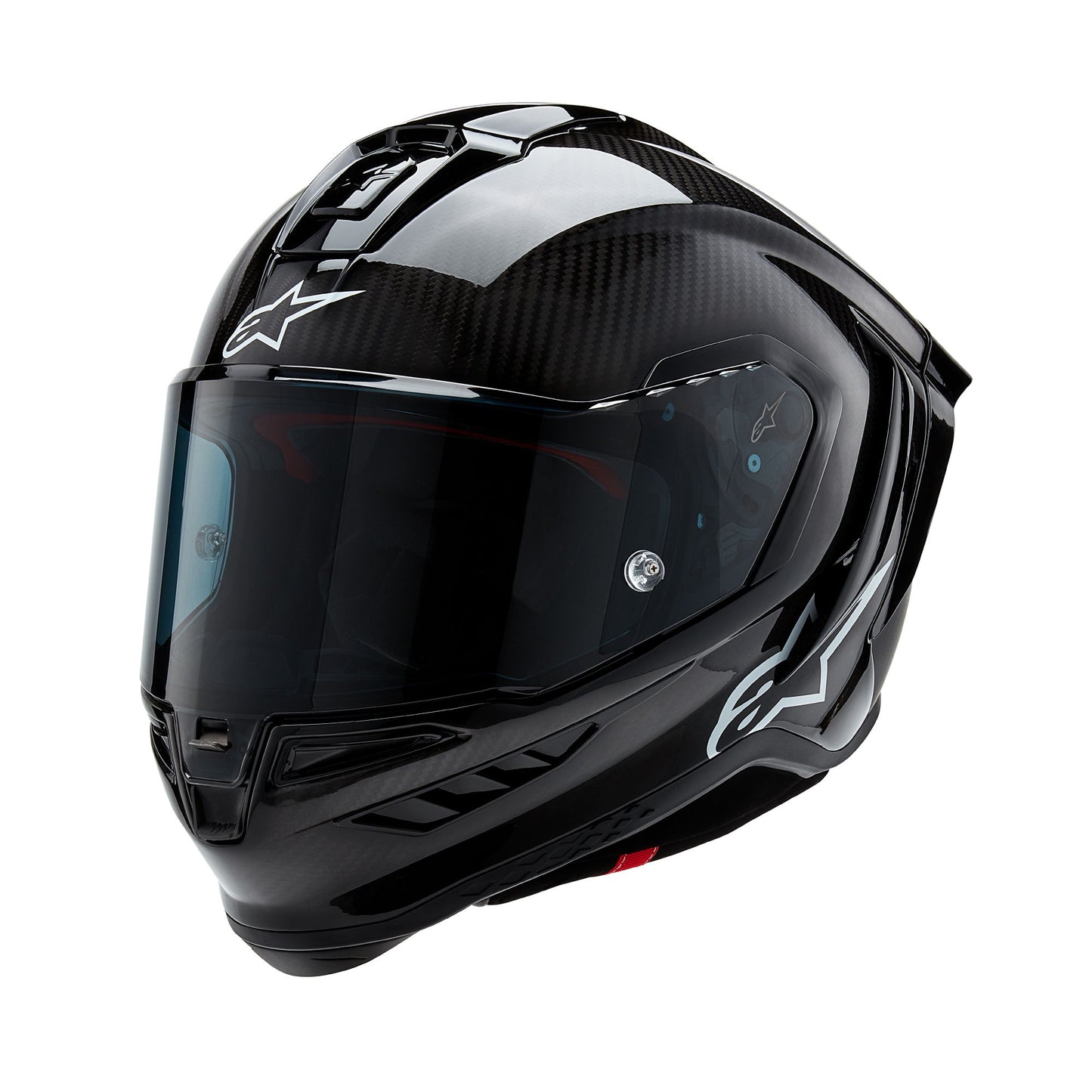 ALPINESTARS SUPERTECH R10 SOLID HELMET - BLACK CARBON MATTE & GLOSSY