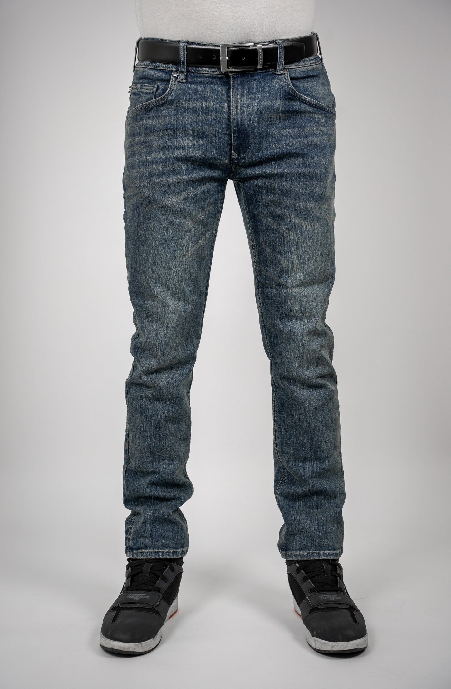 BULL-IT AJAX STRAIGHT JEANS REGULAR LEG - STEEL BLUE