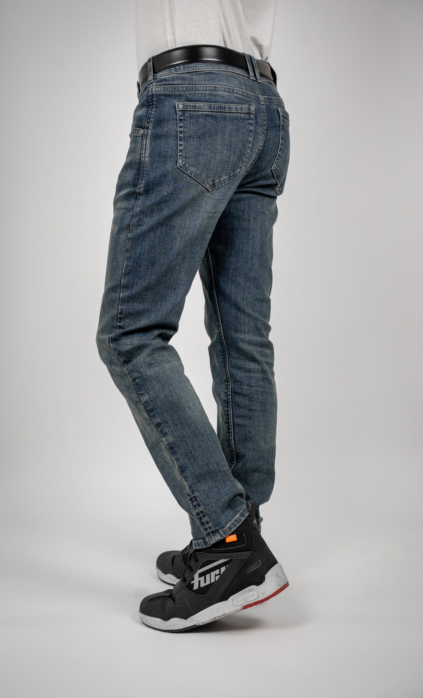 BULL-IT AJAX STRAIGHT JEANS REGULAR LEG - STEEL BLUE