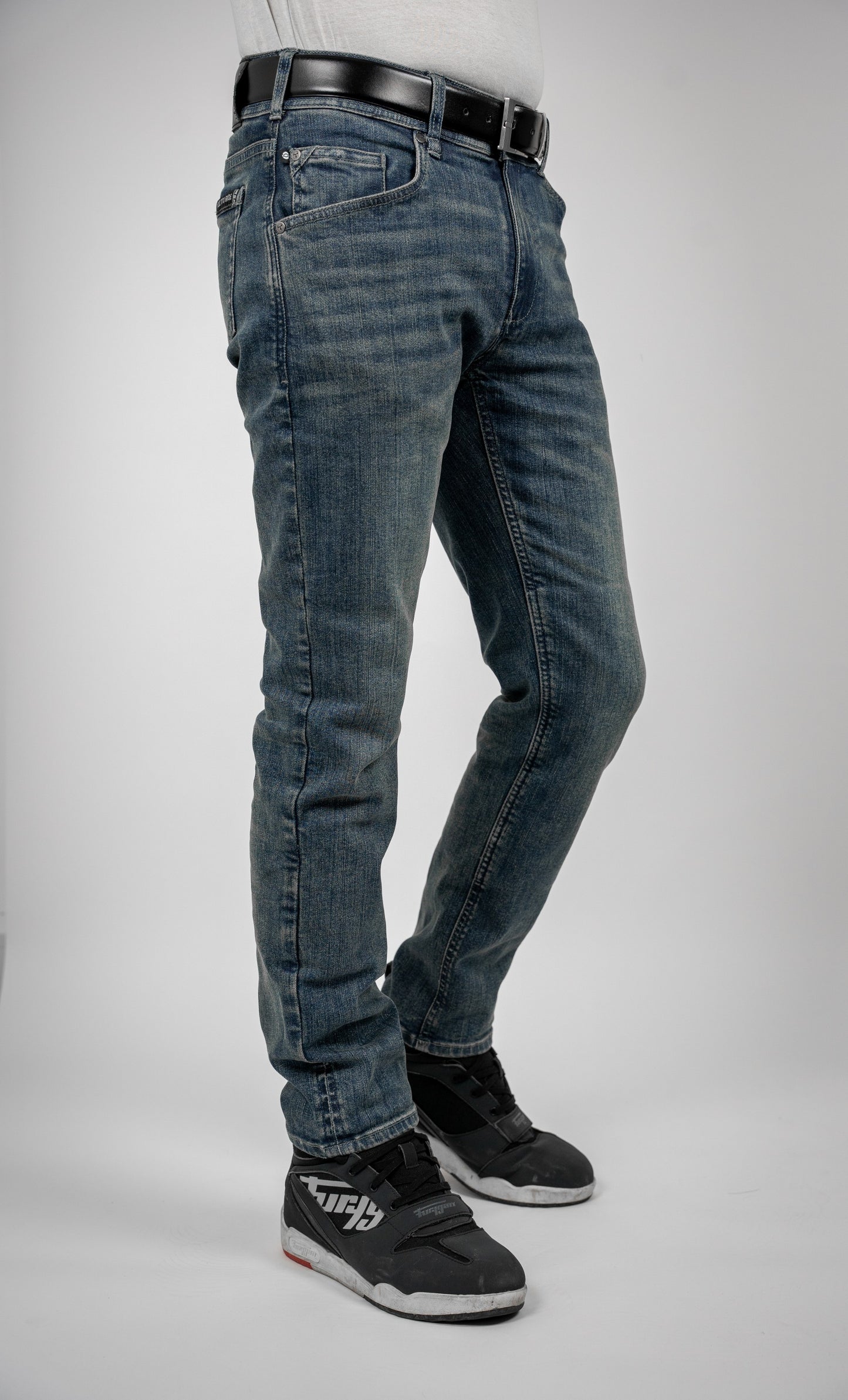BULL-IT AJAX STRAIGHT JEANS REGULAR LEG - STEEL BLUE