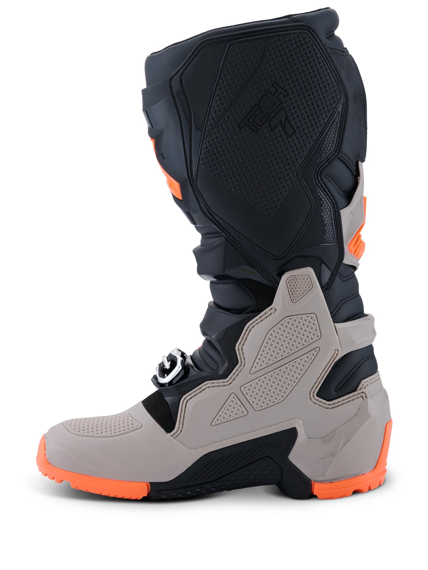 ALPINESTARS TECH 7 ENDURO BOOTS - BLACK WARM GREY ORANGE FLUO