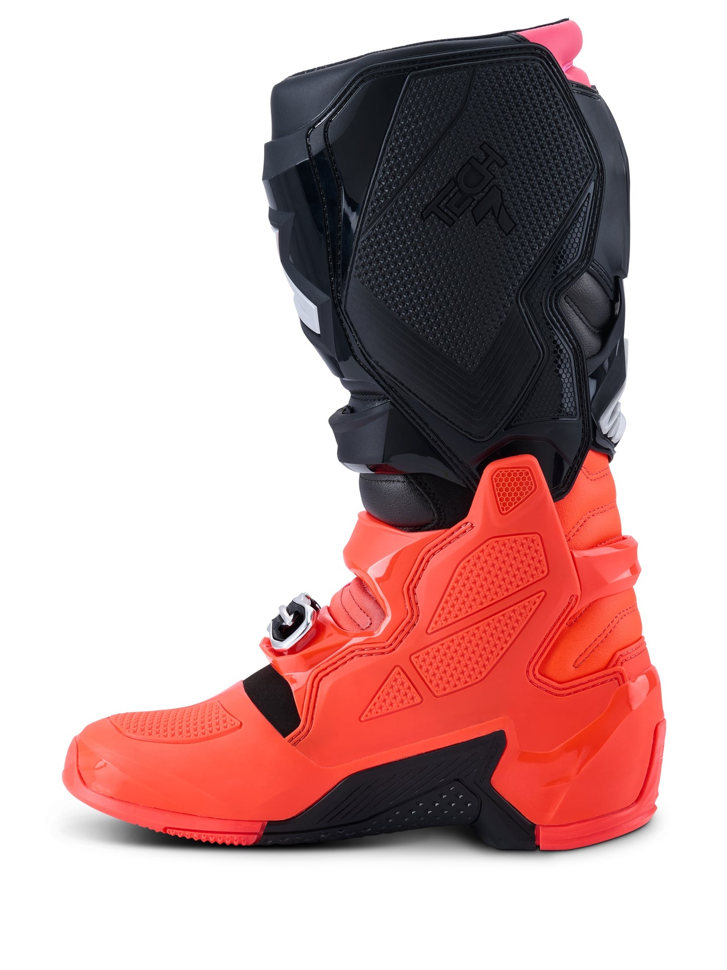 ALPINESTARS TECH 7 BOOTS - BLACK RED FLUO PINK FLUO