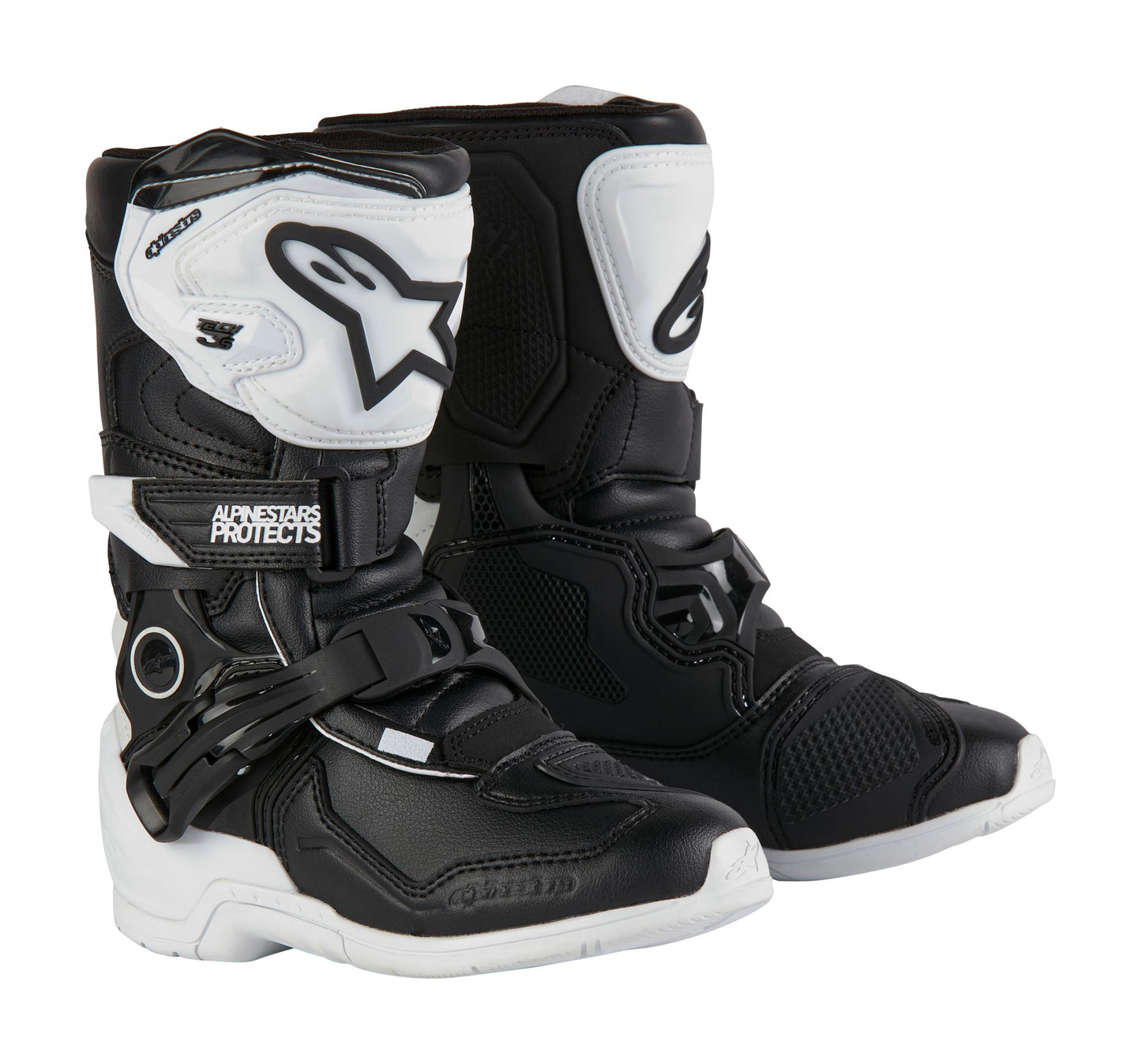 ALPINESTARS KIDS TECH 3S BOOTS - WHITE/BLACK