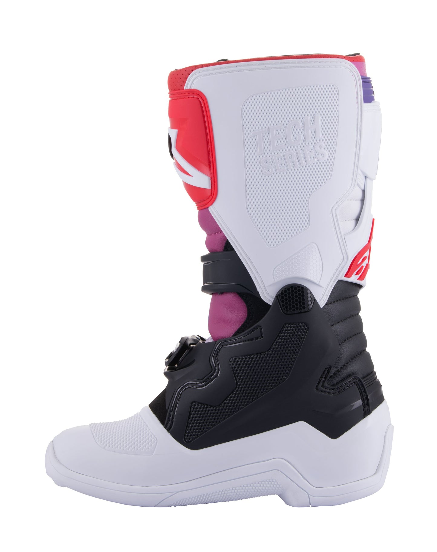 ALPINESTARS 2024 YOUTH TECH 7S BOOTS - BLACK/WHITE/RAINBOW