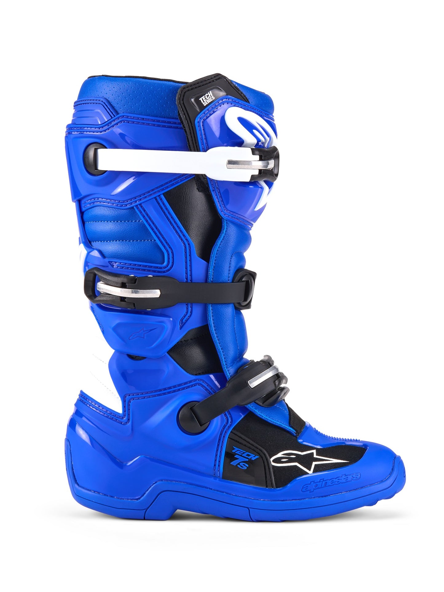 ALPINESTARS YOUTH TECH 7S BOOTS - BLUE BLACK WHITE