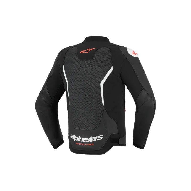 ALPINESTARS GP FORCE V2 LEATHER AIR JACKET - BLACK WHITE