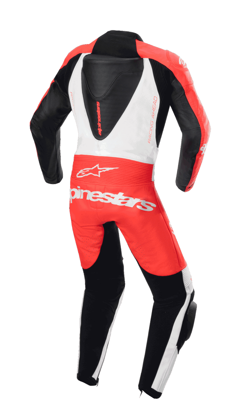 Alpinestars Youth GP Plus V2 1 PC Leather Suit - Red Fluro White Black