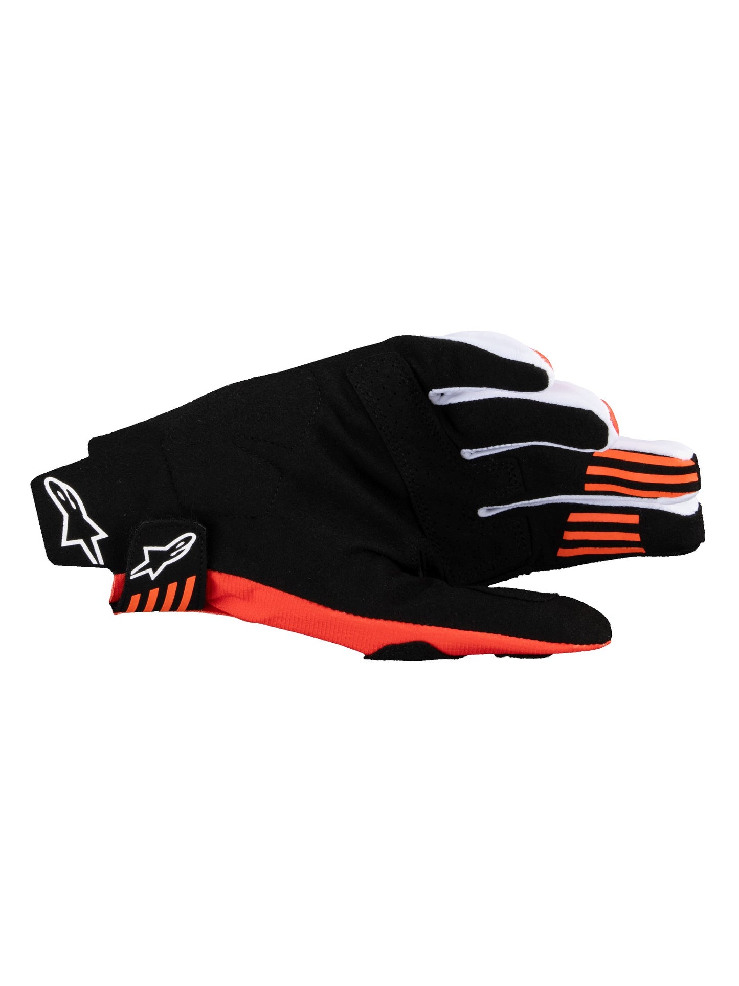 ALPINESTARS TECHSTAR GLOVES - BLACK HOT ORANGE