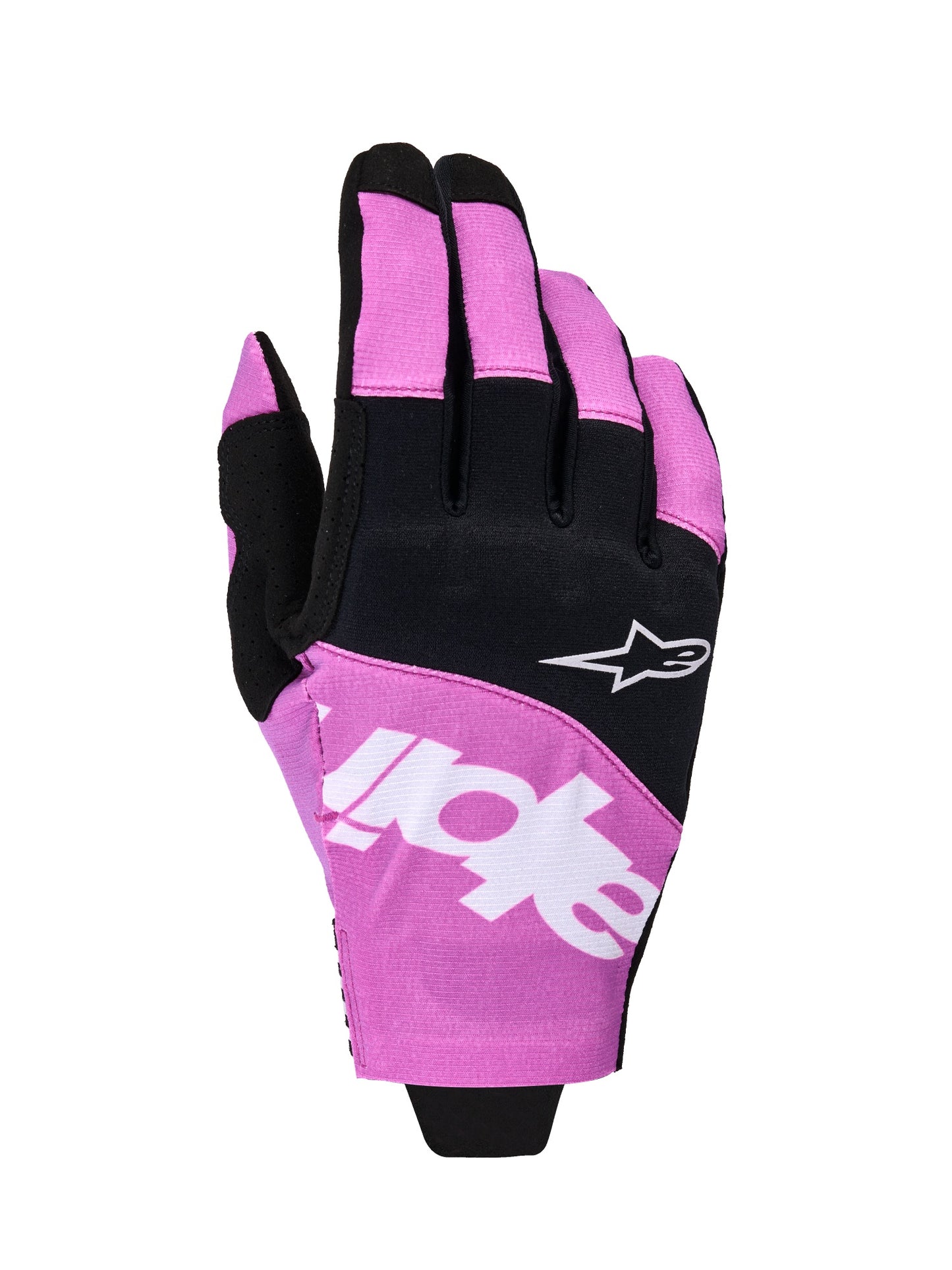 ALPINESTARS TECHSTAR GLOVES - BLACK LIGHT GREY PURPLE