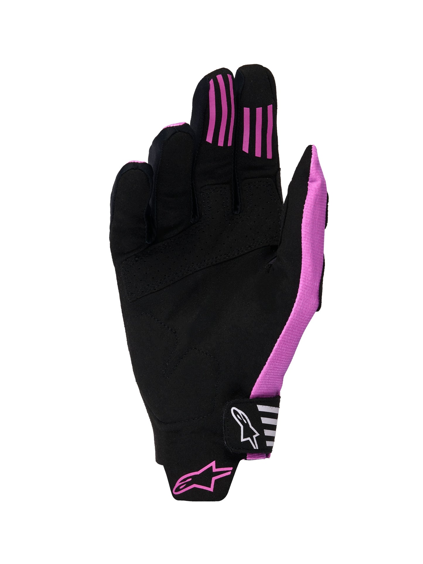 ALPINESTARS TECHSTAR GLOVES - BLACK LIGHT GREY PURPLE