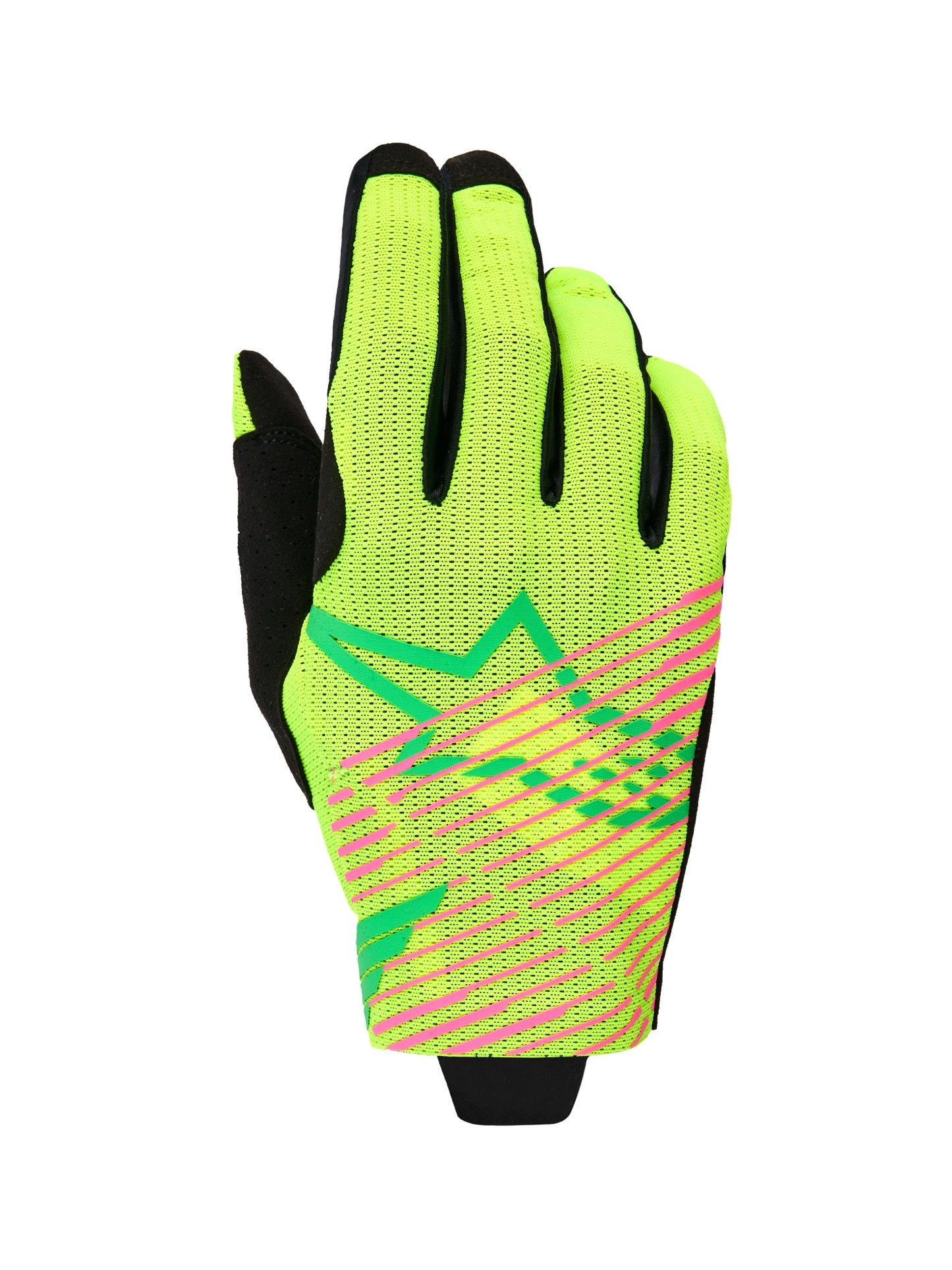 ALPINESTARS RADAR PRO GLOVES - GREEN YELLOW FLUO PINK FLUO