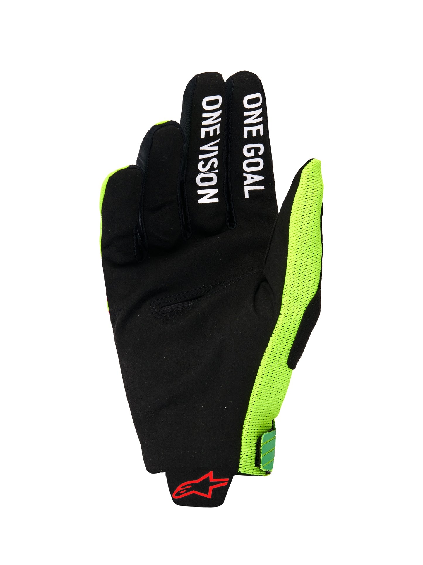 ALPINESTARS RADAR PRO GLOVES - GREEN YELLOW FLUO PINK FLUO