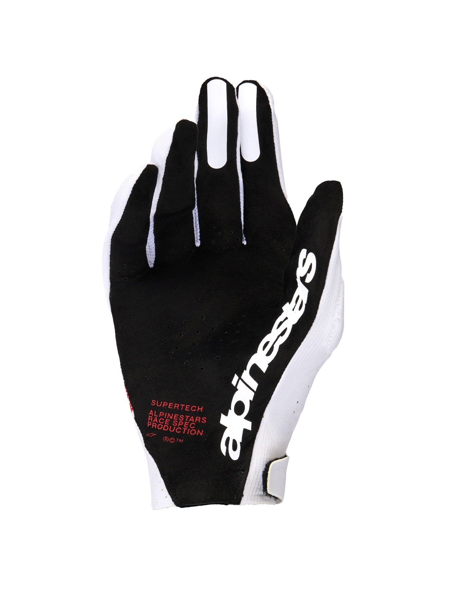 ALPINESTARS SUPERTECH MX GLOVES - WHITE BLACK FIRE RED