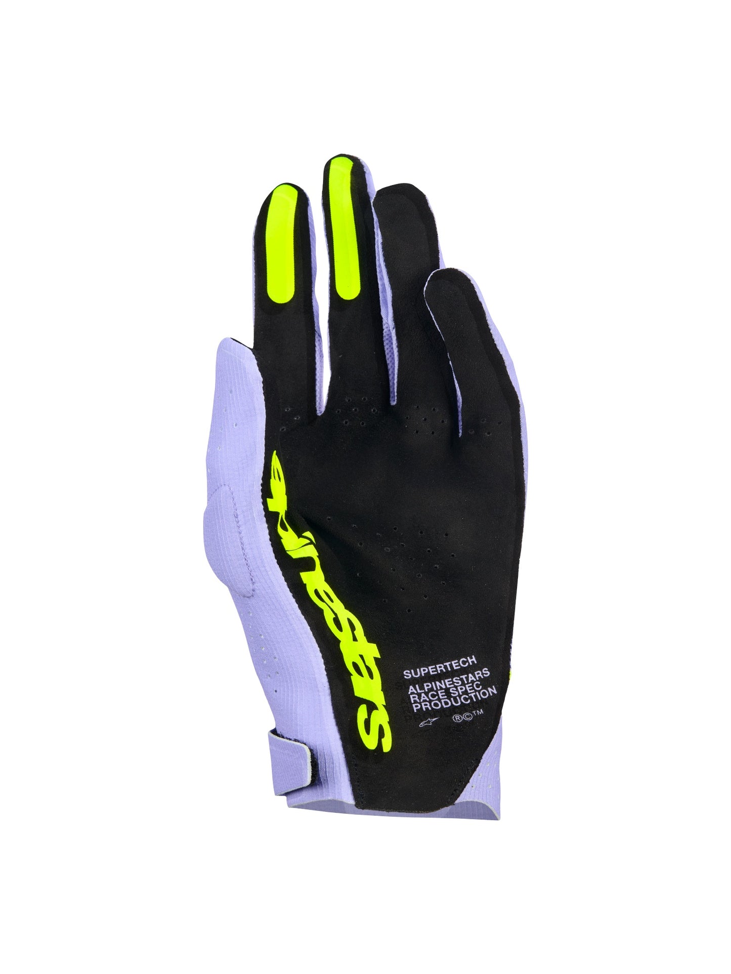 ALPINESTARS SUPERTECH MX GLOVES - LAVENDER VIOLET FLUO YELLOW