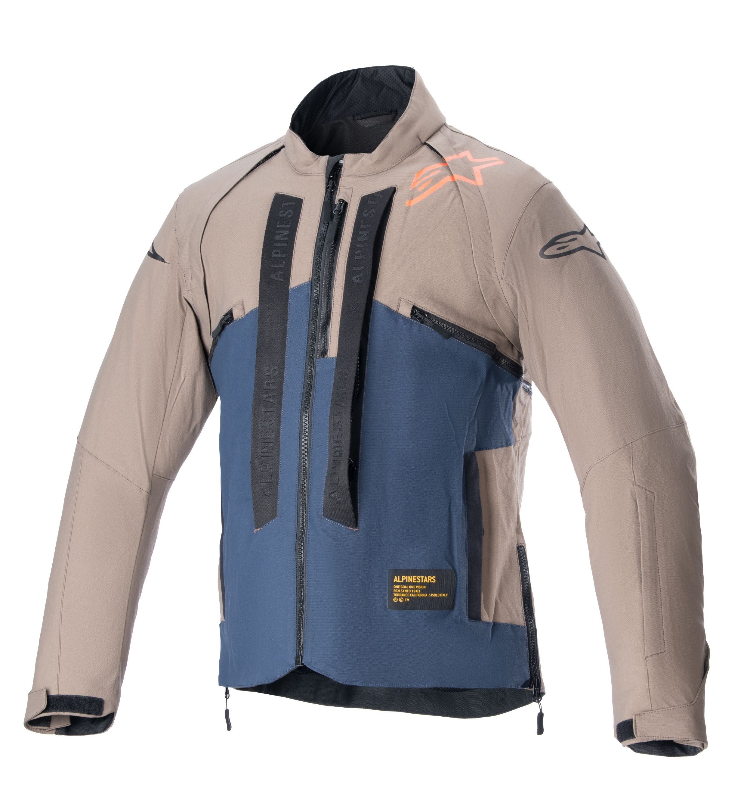 ALPINESTARS 2024 TECHDURA JACKET - FALCON BROWN/NIGHT NAVY – Cully's Yamaha