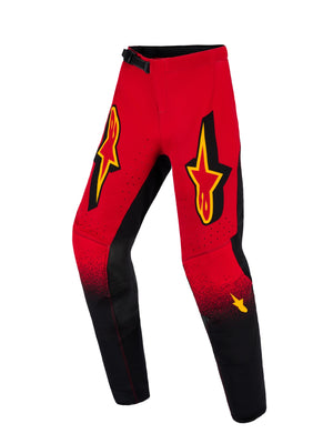 ALPINESTARS 2026 YOUTH SUPERTECH SCENZ PANTS - RED BLACK YELLOW