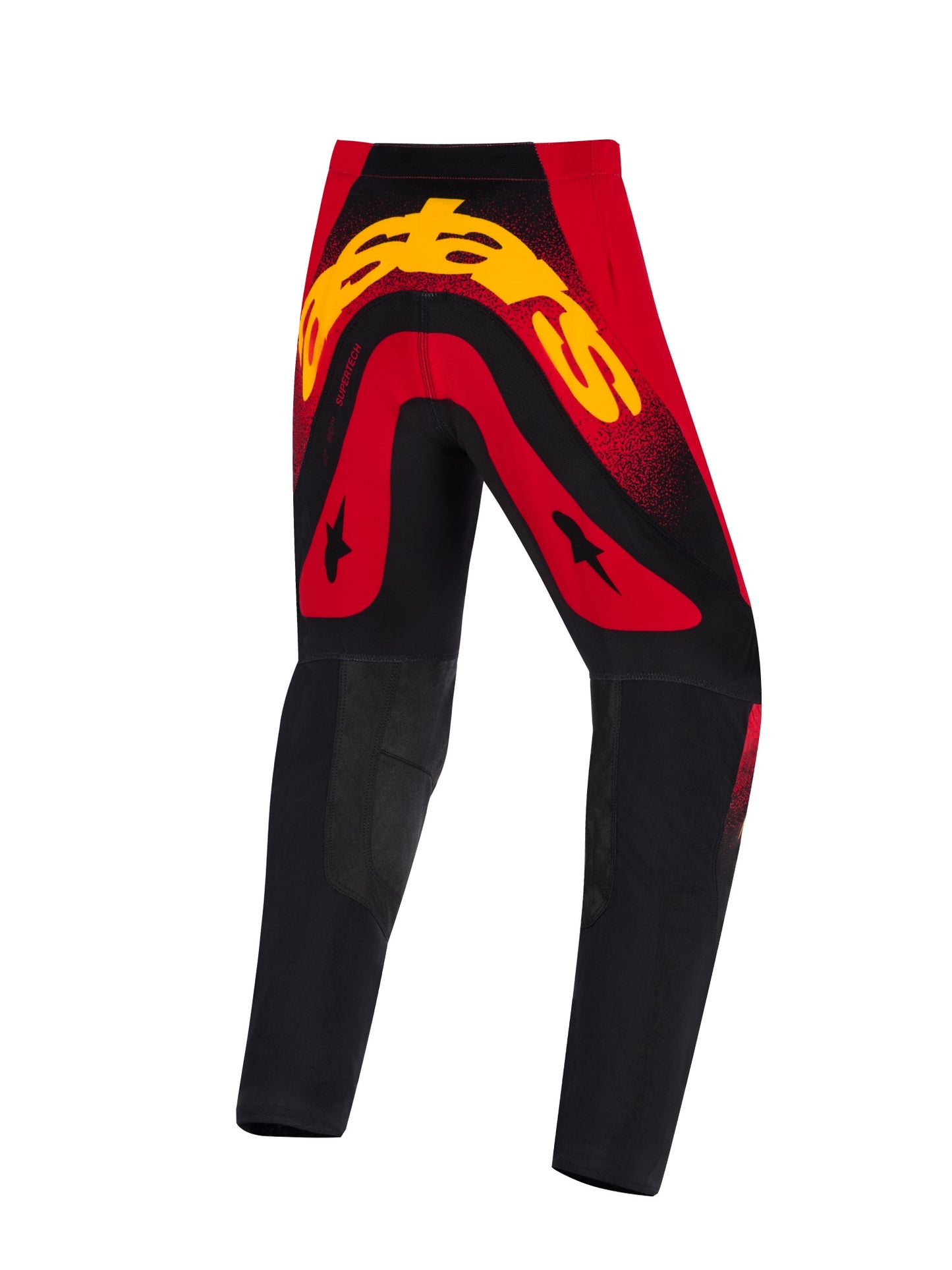 ALPINESTARS 2026 YOUTH SUPERTECH SCENZ PANTS - RED BLACK YELLOW