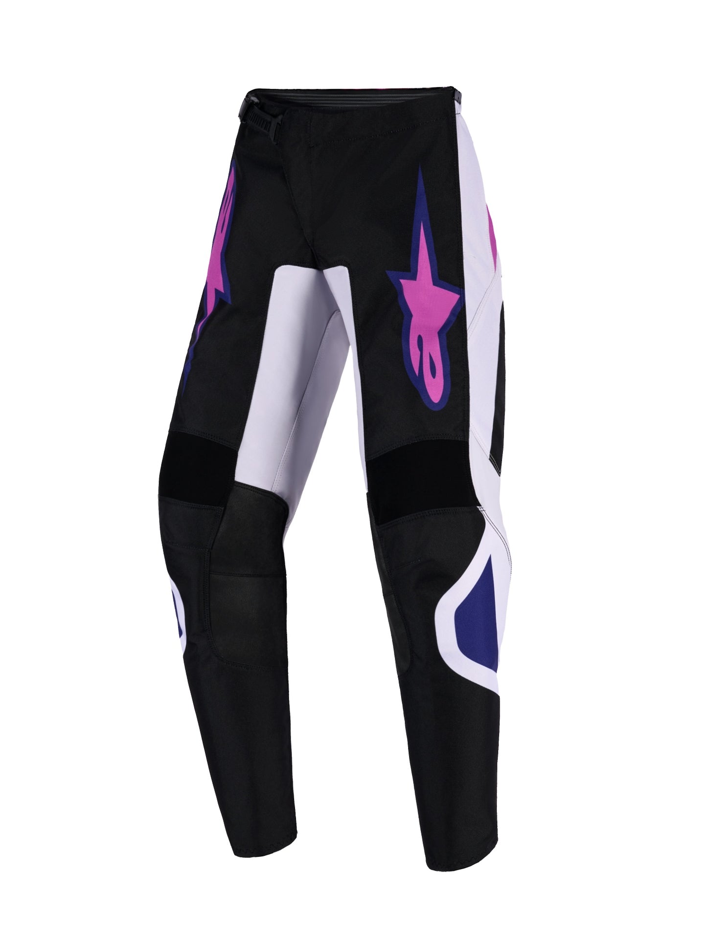 ALPINESTARS 2026 YOUTH FLUID GRID PANTS - BLACK LIGHT GREY PURPLE