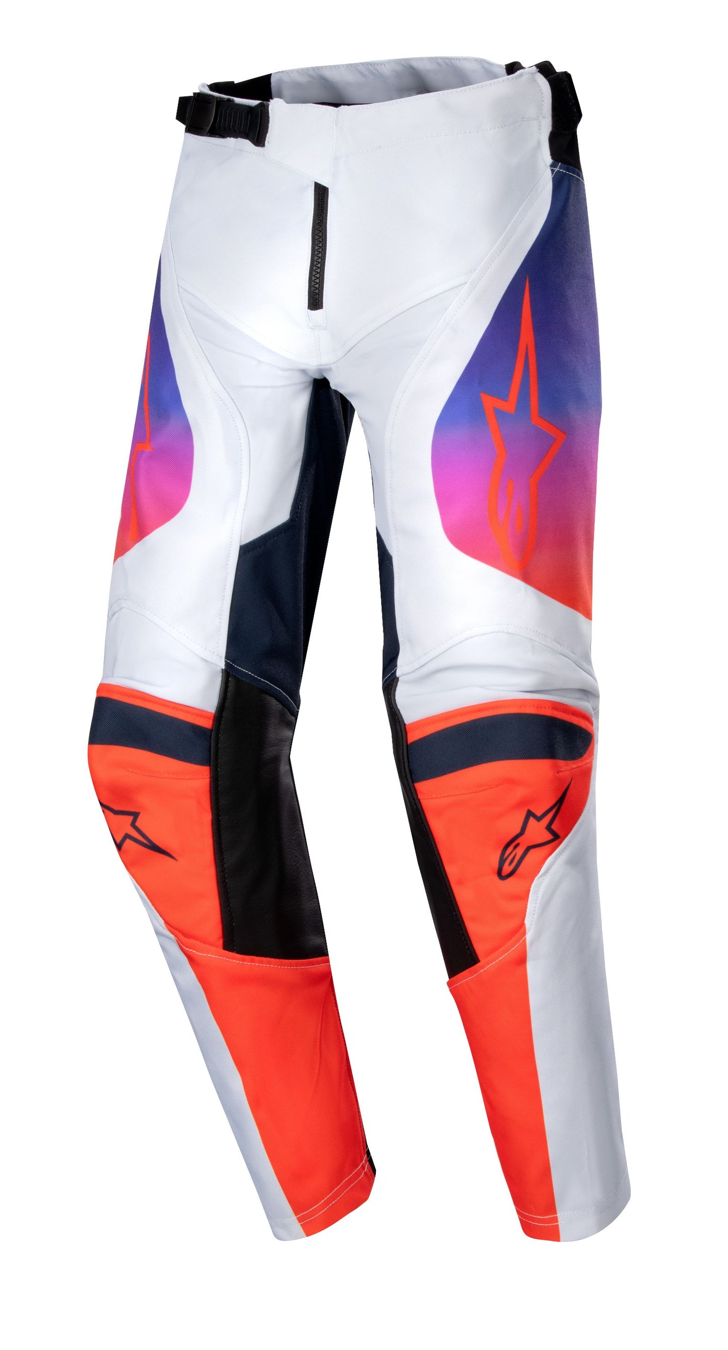 ALPINESTARS 2024 YOUTH RACER HOEN PANTS - LIGHT GREY/HOT ORANGE/BLACK