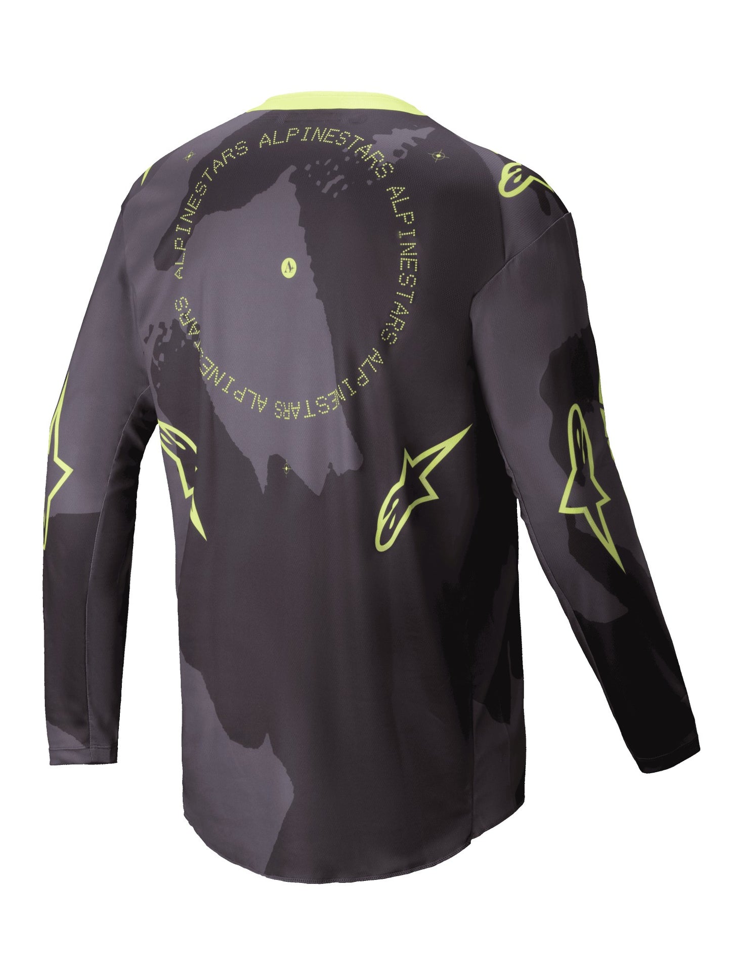 ALPINESTARS 2025 RACER HOLLOW JERSEY - DARK CAMO YELLOW FLUO